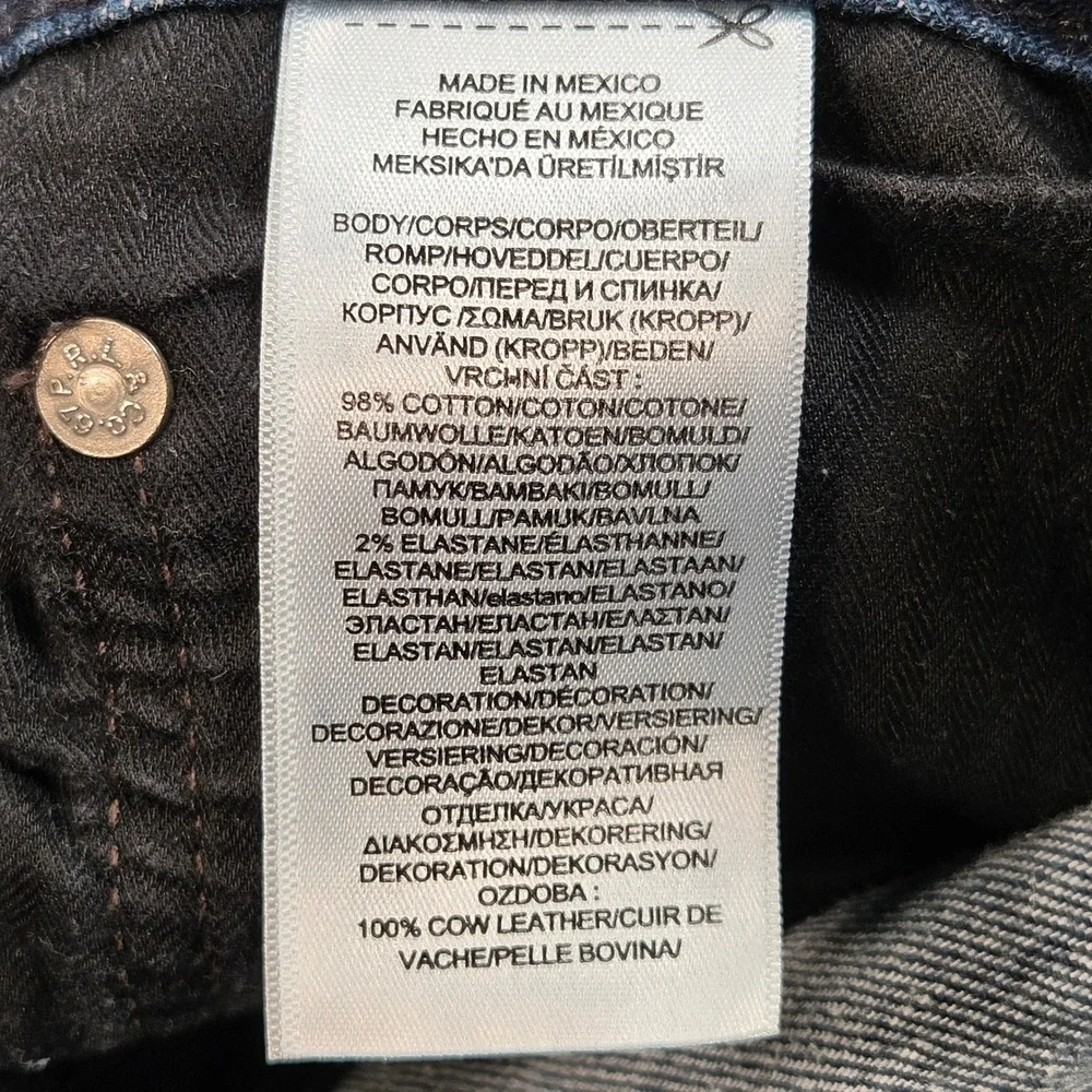 Polo Ralph Lauren Hampton Jeans Mens Blue 38x32 (39x30) Relaxed Straight Dark